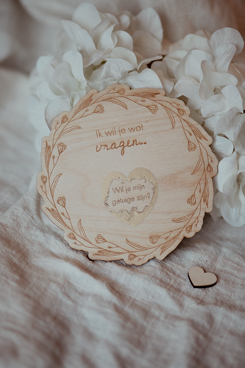 Houten Kraskaart – getuige