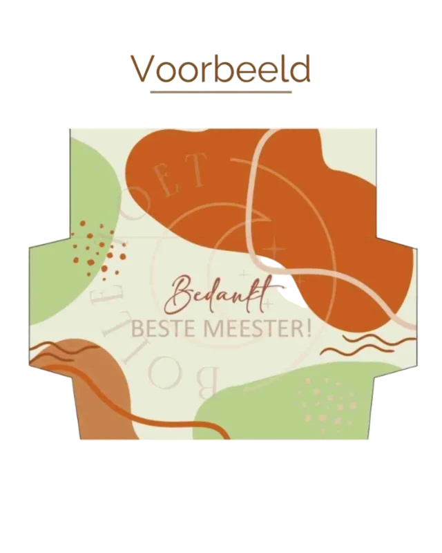 Chocolade wikkel | Bedankt meester
